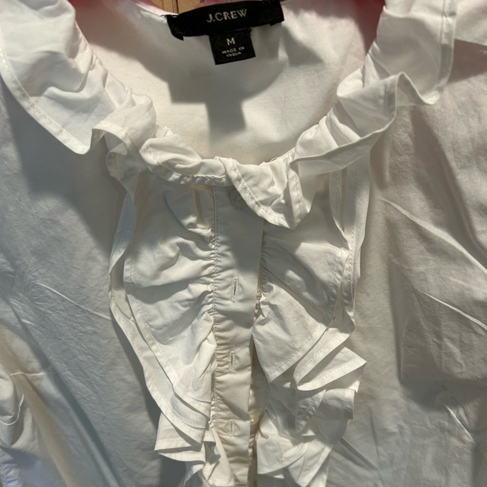 J.Crew Ruffle Blouse - Picture 4 of 5